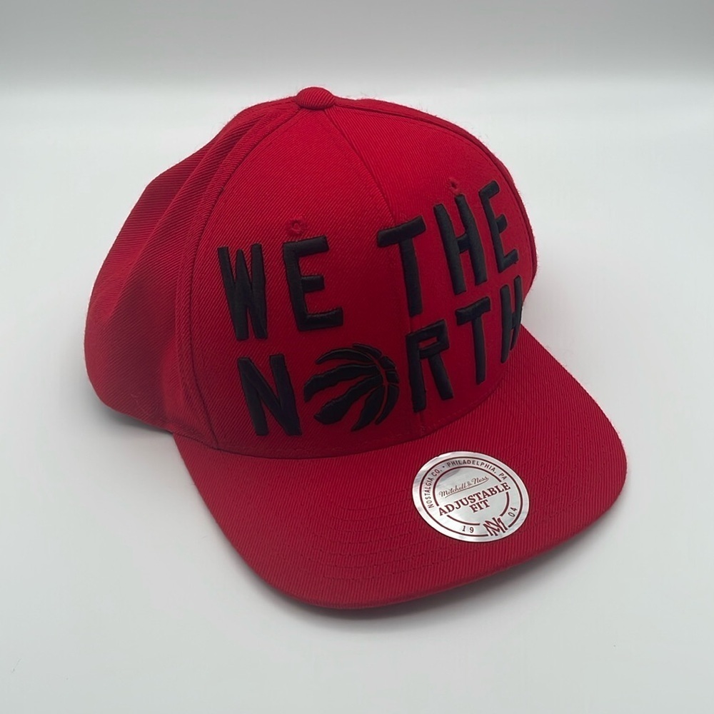 Mitchell & Ness - NBA Toronto Raptor's We The North Snapback Hat - Red